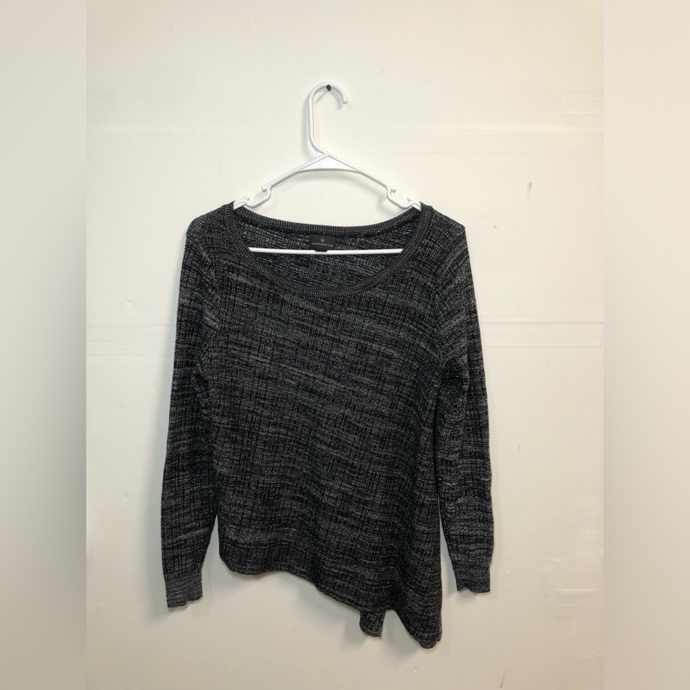 Worthington Chic Black and Gray Women’s Sweater Size Medium